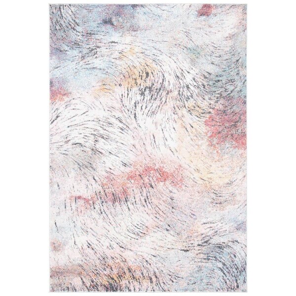 Safavieh 8 x 10 ft. Phoenix Power Loomed Rectangle Area Rug Ivory & Pink PHX255A-8 - main